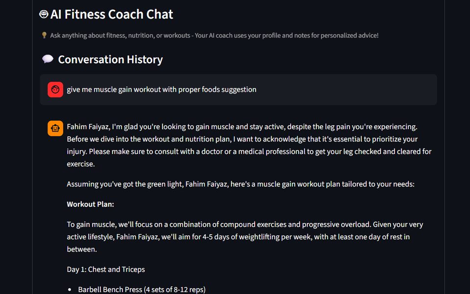 AI Fitness Coach screenshot